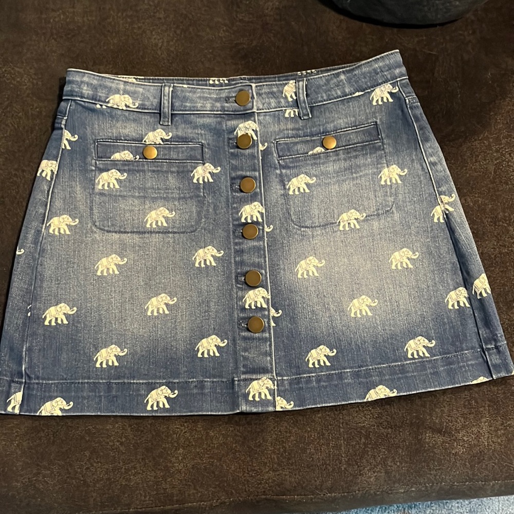 NWT Crew Cuts by J. Crew Skirt, Elephant Print all Over. Size 14.
